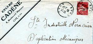 Oran enveloppes pub 1357